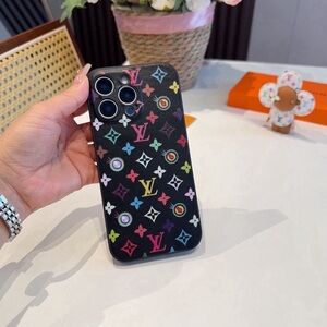 Louis Vuitton Black Multicolor Phone Case